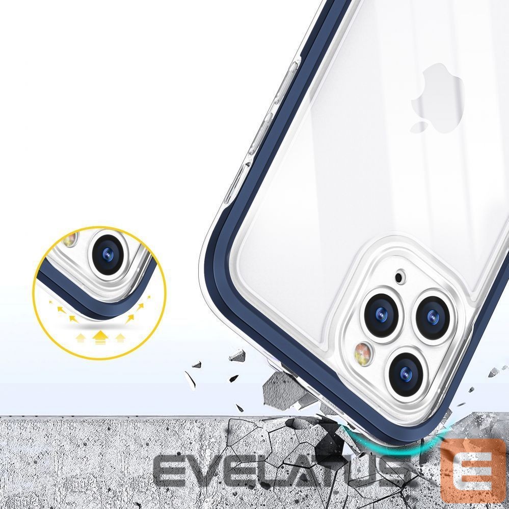 Nugarėlės dėklai Hurtel Blue || Transparent