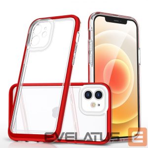 Nugarėlės dėklai Hurtel - Transparent || Red 