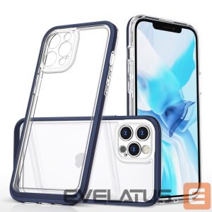 Nugarėlės dėklai Hurtel  Blue || Transparent 