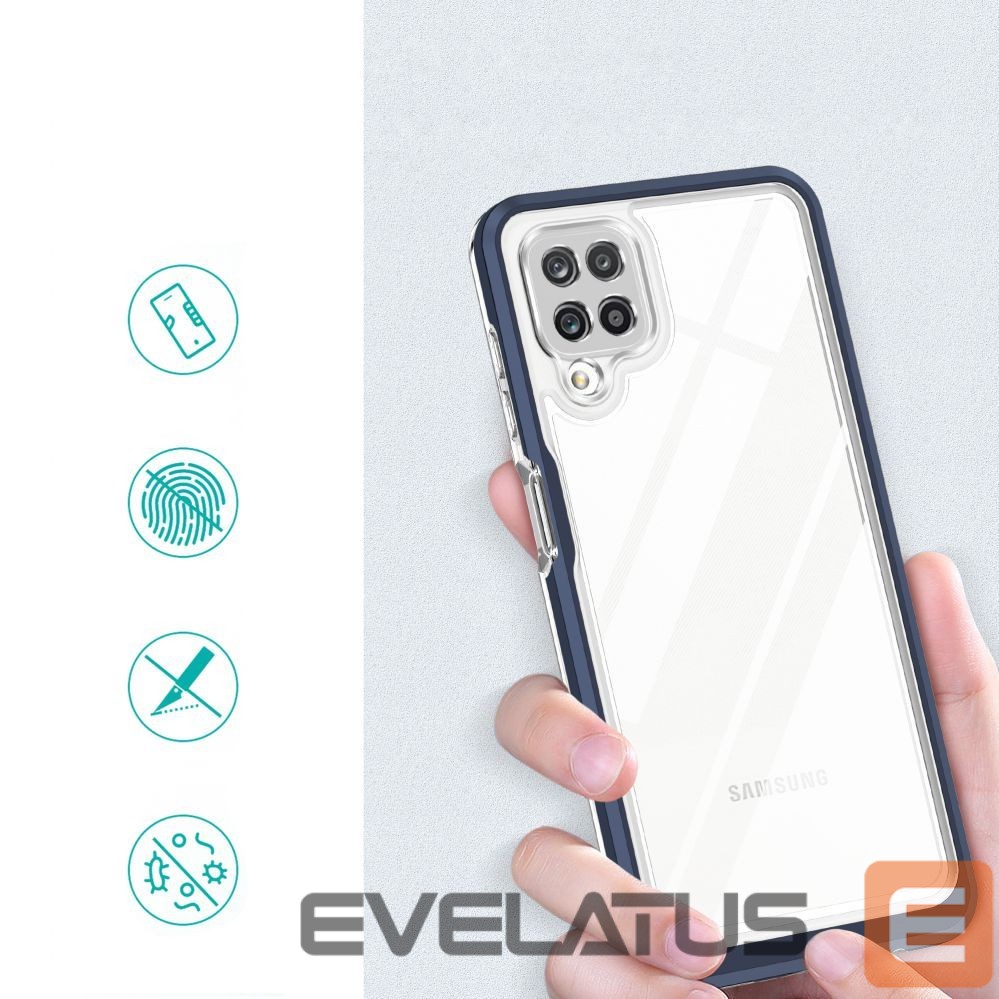 Nugarėlės dėklai Hurtel Blue || Transparent