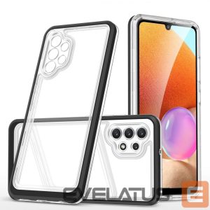 Nugarėlės dėklai Hurtel  Black || Transparent 