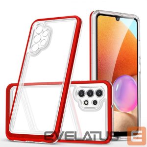 Nugarėlės dėklai Hurtel  Transparent || Red 