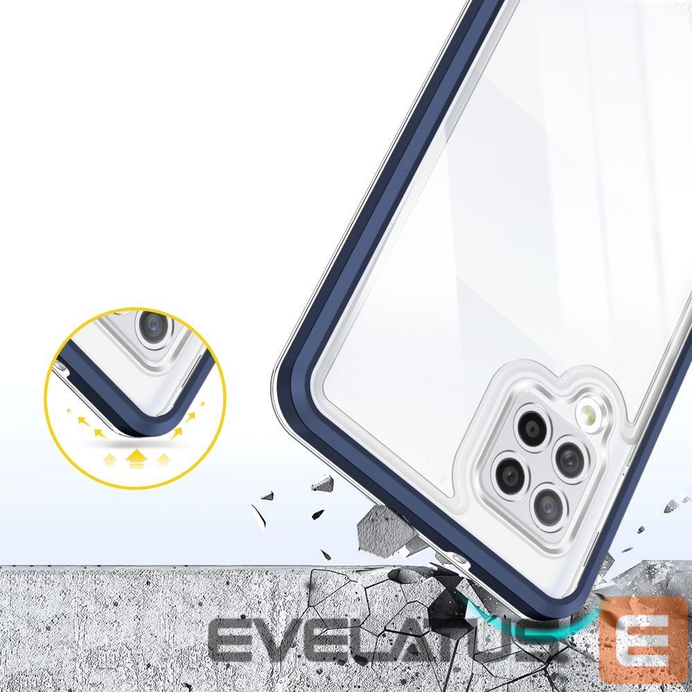 Nugarėlės dėklai Hurtel Blue || Transparent
