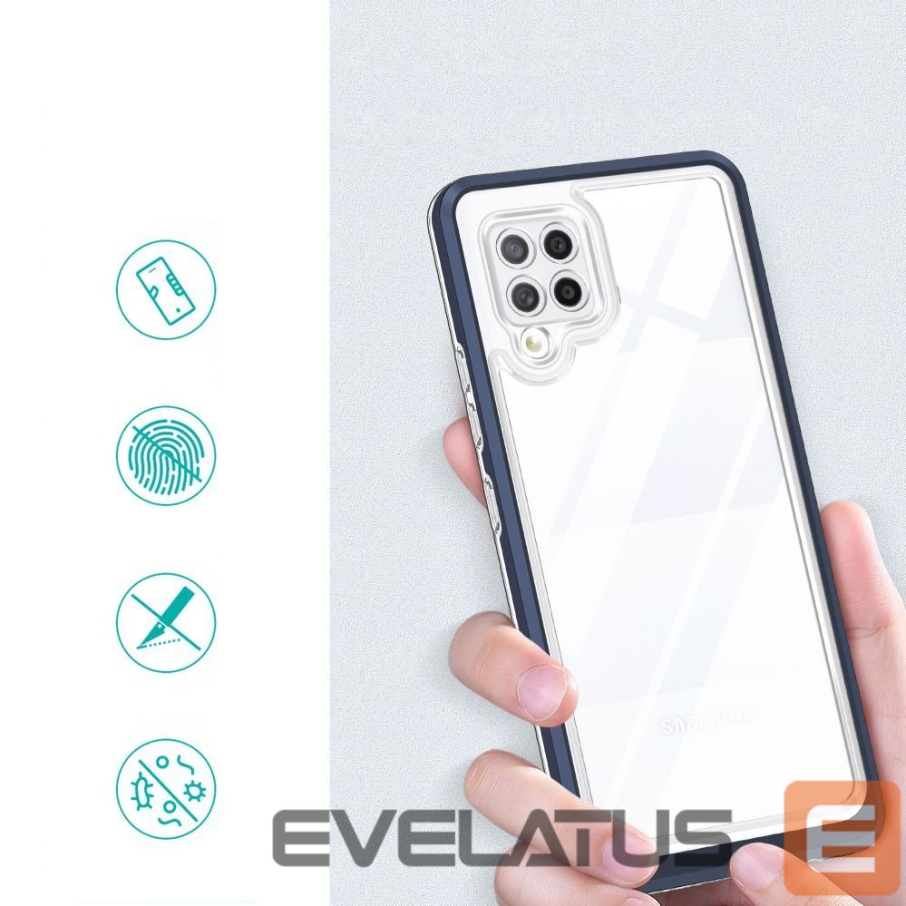Nugarėlės dėklai Hurtel Blue || Transparent