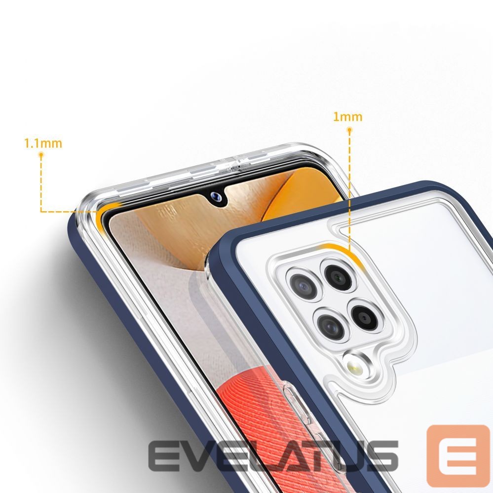 Nugarėlės dėklai Hurtel Blue || Transparent