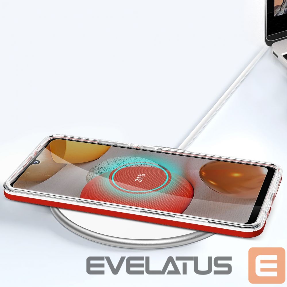 Nugarėlės dėklai Hurtel Transparent || Red