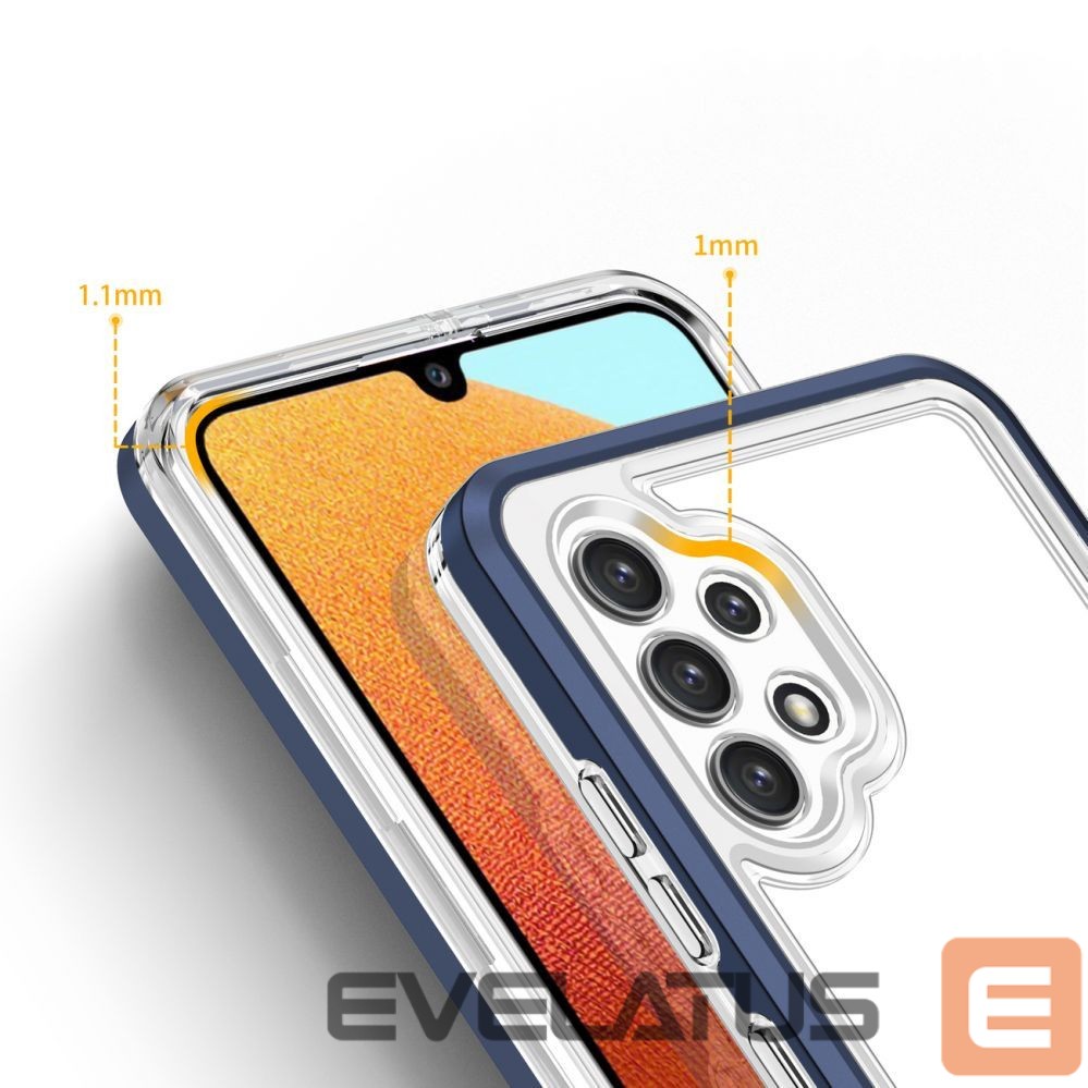 Nugarėlės dėklai Hurtel Blue || Transparent