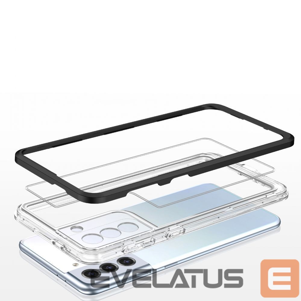 Nugarėlės dėklai Hurtel Black || Transparent