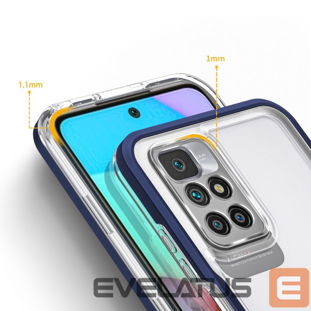 Nugarėlės dėklai Hurtel Blue || Transparent