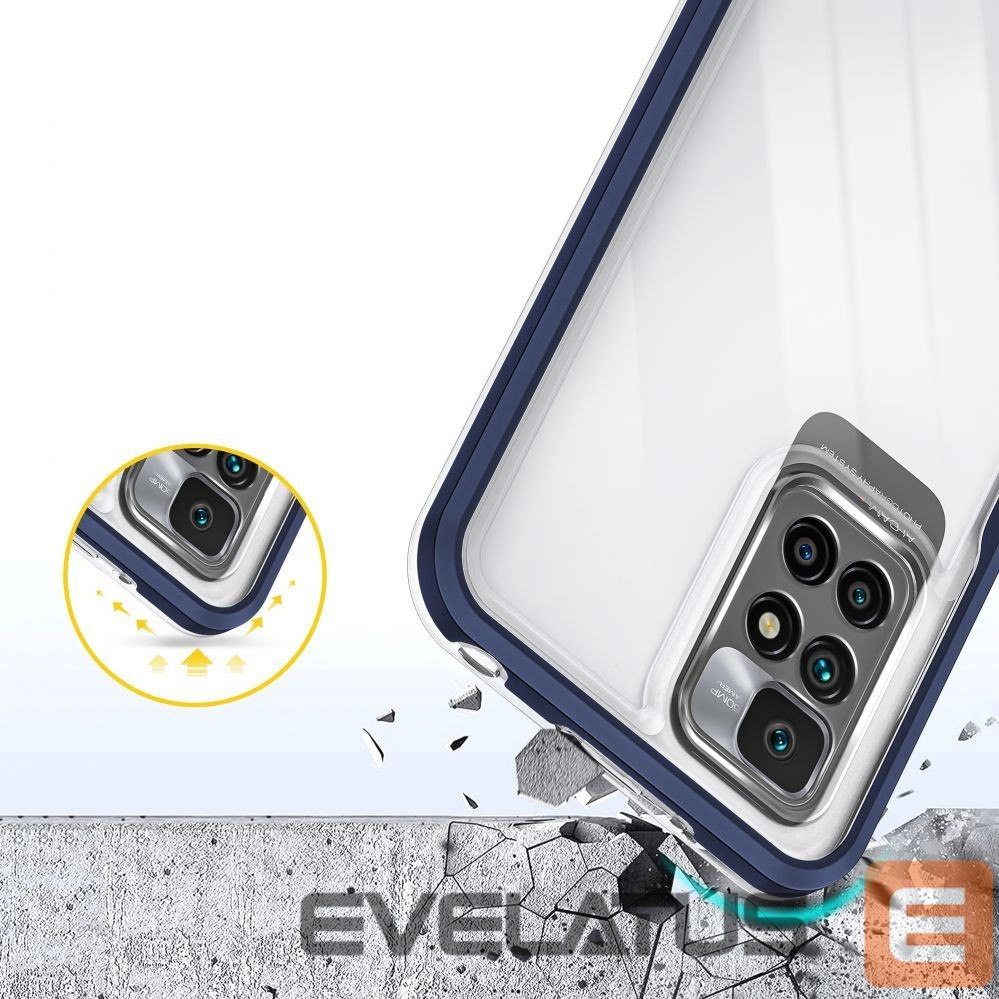 Nugarėlės dėklai Hurtel Blue || Transparent