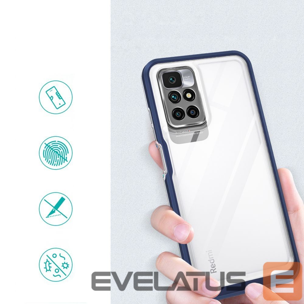 Nugarėlės dėklai Hurtel Blue || Transparent