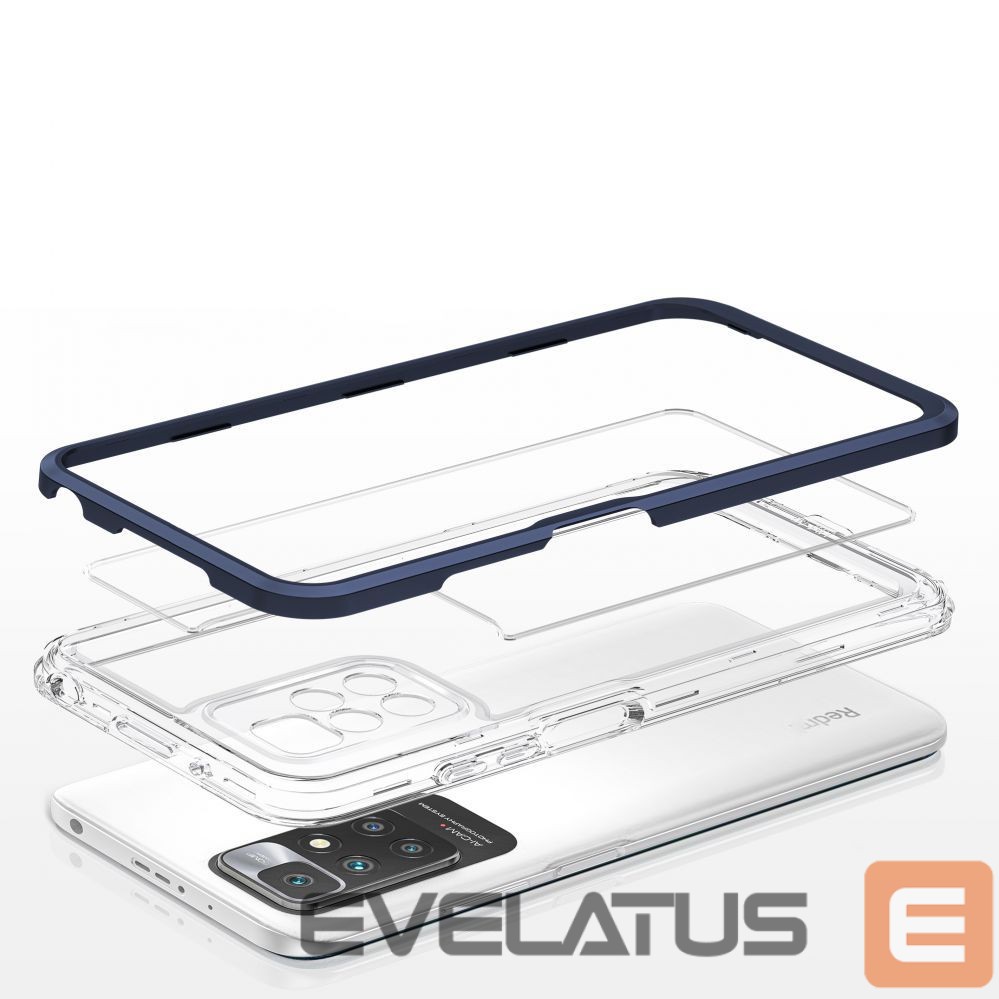 Nugarėlės dėklai Hurtel Blue || Transparent