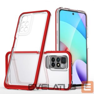 Nugarėlės dėklai Hurtel  Transparent || Red 