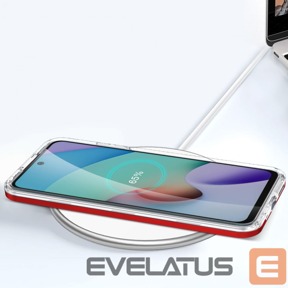 Nugarėlės dėklai Hurtel Transparent || Red