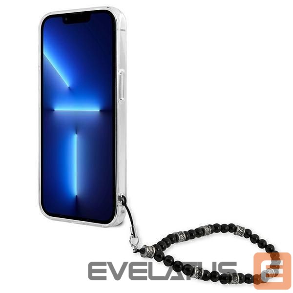 Nugarėlės dėklai Guess Guess GUHCP13LKPSBK iPhone 13 Pro / 13 6.1" Transparent hard case Black Pearl