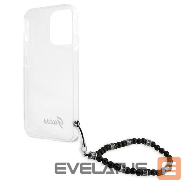 Nugarėlės dėklai Guess Guess GUHCP13LKPSBK iPhone 13 Pro / 13 6.1" Transparent hard case Black Pearl