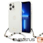 Nugarėlės dėklai Guess  Guess GUHCP13LKPSWH iPhone 13 Pro / 13 6.1" Transparent Hardcase White Pearl