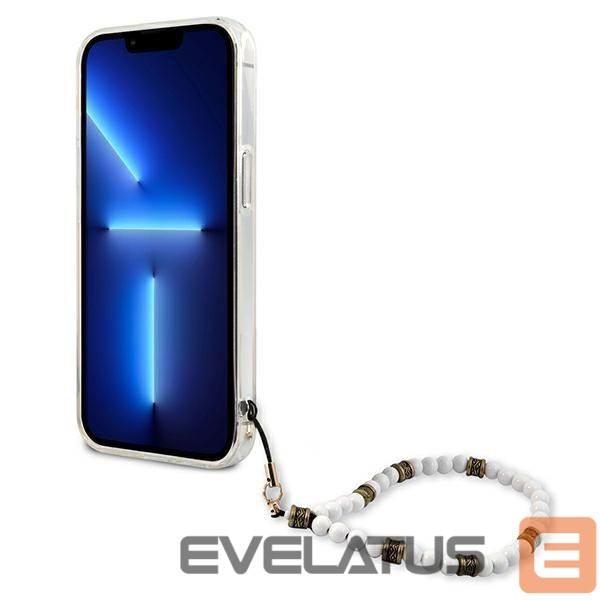 Nugarėlės dėklai Guess Guess GUHCP13LKPSWH iPhone 13 Pro / 13 6.1" Transparent Hardcase White Pearl