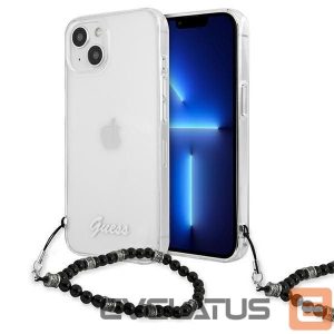 Nugarėlės dėklai Guess  Guess GUHCP13MKPSBK iPhone 13 6.1" Transparent hardcase Black Pearl