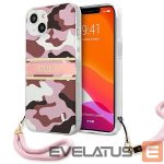Nugarėlės dėklai Guess  Guess GUHCP13SKCABPI iPhone 13 mini 5.4" pink/pink hardcase Camo Strap Collection