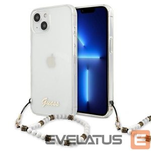 Nugarėlės dėklai Guess  Guess GUHCP13SKPSWH iPhone 13 mini 5.4" Transparent hardcase White Pearl 