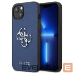 Nugarėlės dėklai Guess  Guess GUHCP13SSA4GSBL iPhone 13 mini 5.4" blue/blue hardcase Saffiano 4G Metal Logo 