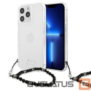 Nugarėlės dėklai Guess  Guess GUHCP13XKPSBK iPhone 13 Pro Max 6.7" Transparent hardcase Black Pearl