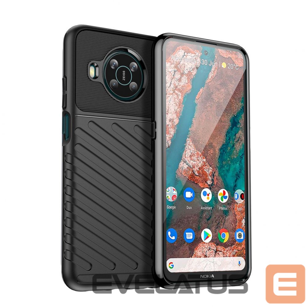 Nugarėlės dėklai Hurtel Thunder Case flexible armored cover for Nokia X100 black