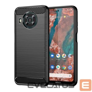 Nugarėlės dėklai Hurtel  Carbon Case Flexible cover for Nokia X100 black 