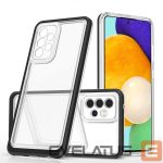Nugarėlės dėklai Hurtel  Black || Transparent 