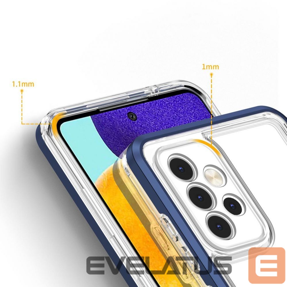 Nugarėlės dėklai Hurtel Blue || Transparent