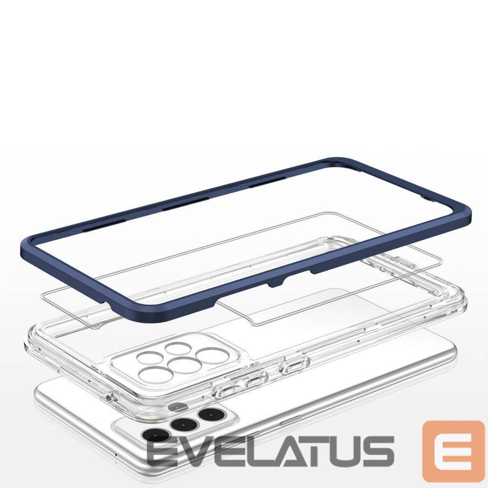 Nugarėlės dėklai Hurtel Blue || Transparent