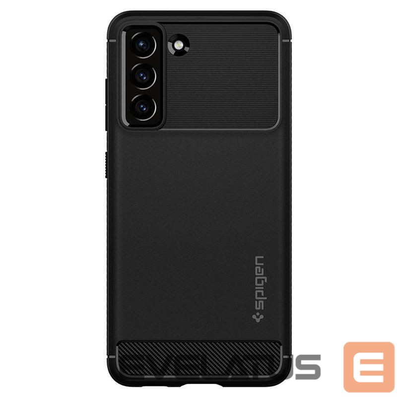 Nugarėlės dėklai Spigen Spigen Rugged Armor Case for Samsung Galaxy S21 FE - Matte Black