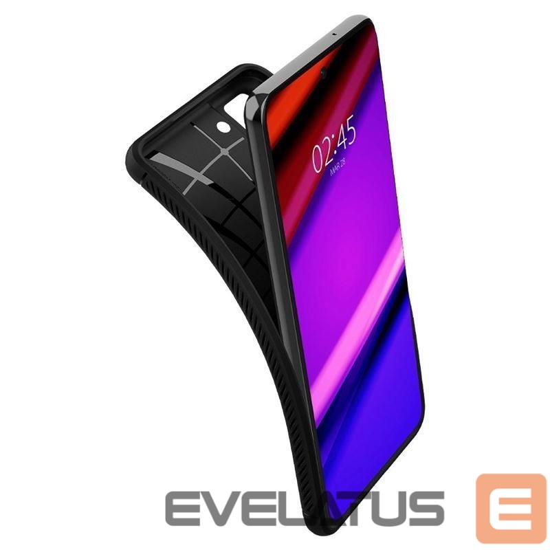 Nugarėlės dėklai Spigen Spigen Rugged Armor Case for Samsung Galaxy S21 FE - Matte Black