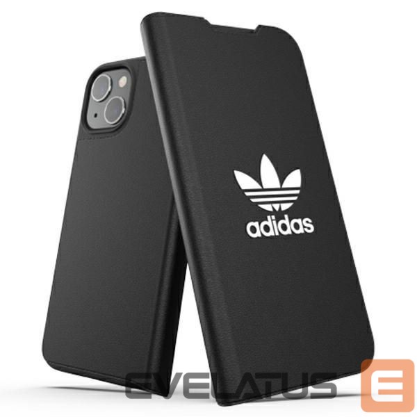 Nugarėlės dėklai Adidas Adidas OR Booklet Case BASIC for iPhone 13 - Black and White