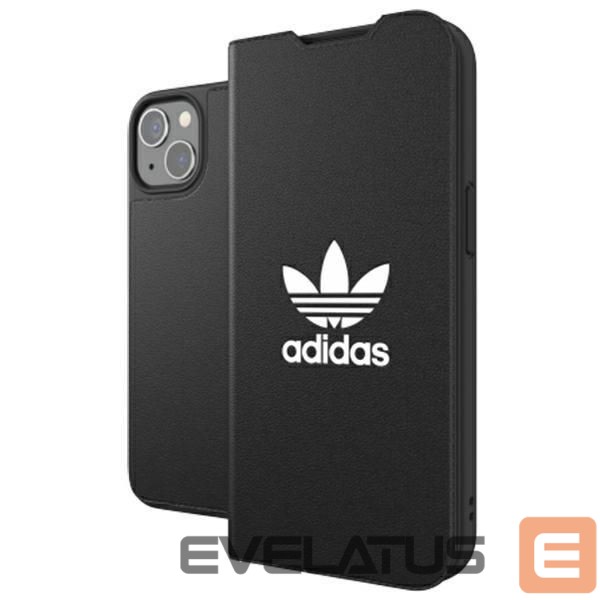 Nugarėlės dėklai Adidas Adidas OR Booklet Case BASIC for iPhone 13 - Black and White