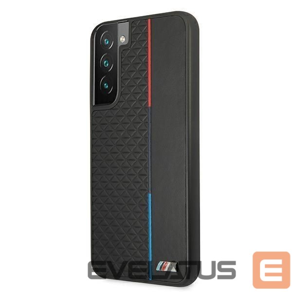 Nugarėlės dėklai BMW BMW M Collection Triangles Case for Samsung Galaxy S22+ - Black