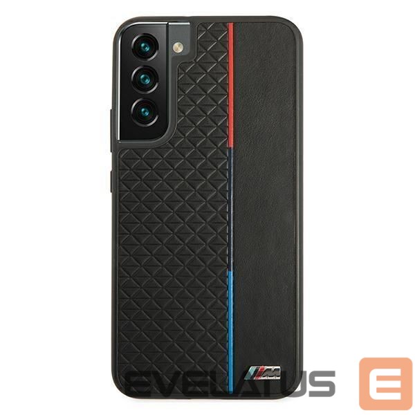 Nugarėlės dėklai BMW BMW M Collection Triangles Case for Samsung Galaxy S22+ - Black