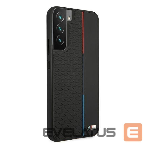 Nugarėlės dėklai BMW BMW M Collection Triangles Case for Samsung Galaxy S22+ - Black