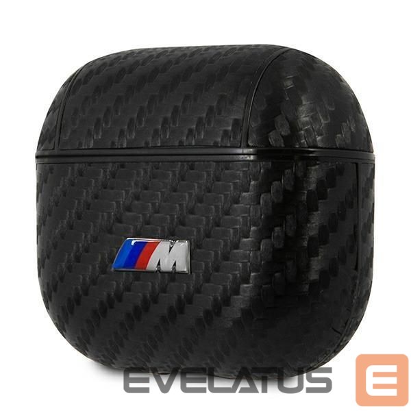 Nugarėlės dėklai BMW BMW PU Carbon M Collection Case for AirPods 3 - Black