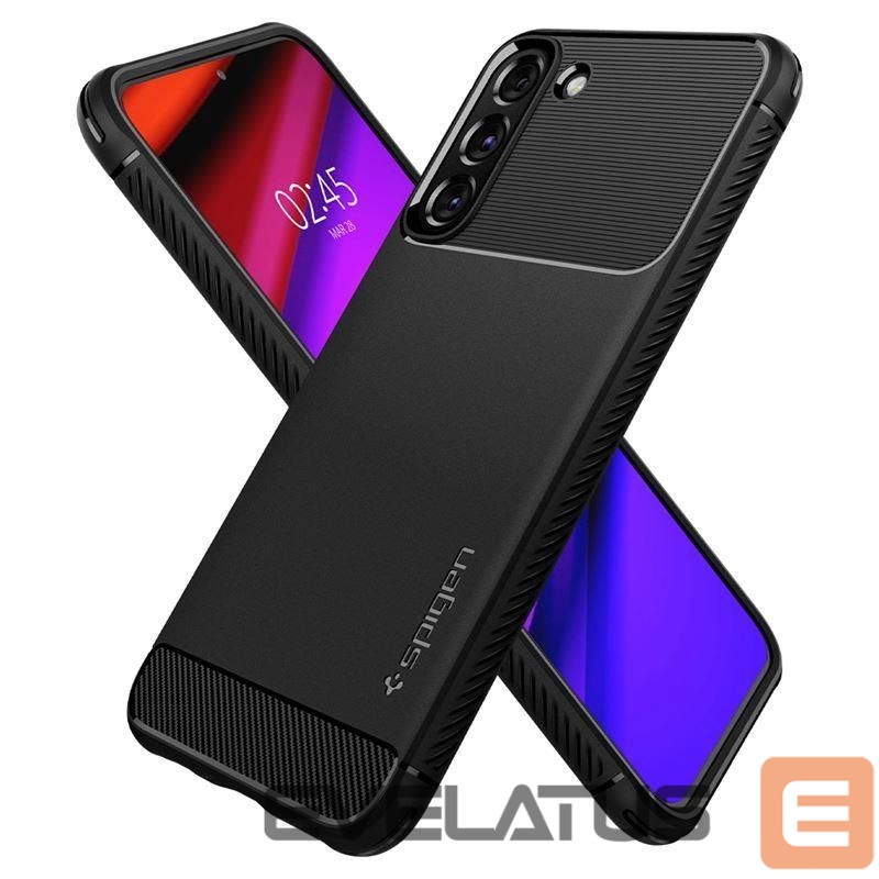 Nugarėlės dėklai Spigen Spigen Rugged Armor Case for Samsung Galaxy S22 - Matte Black