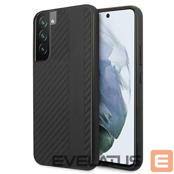 Nugarėlės dėklai Mercedes-Benz AMG Carbon Stripe&Embossed Case for Samsung Galaxy S22+ - Black