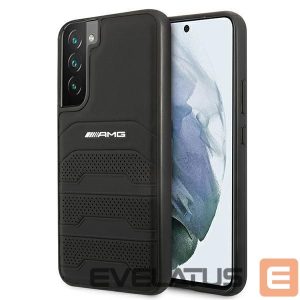 Nugarėlės dėklai Mercedes-Benz  AMG Leather Debossed Lines case for Samsung Galaxy S22+ - black 