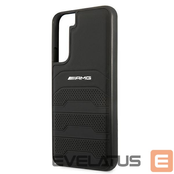 Nugarėlės dėklai Mercedes-Benz AMG Leather Debossed Lines case for Samsung Galaxy S22+ - black