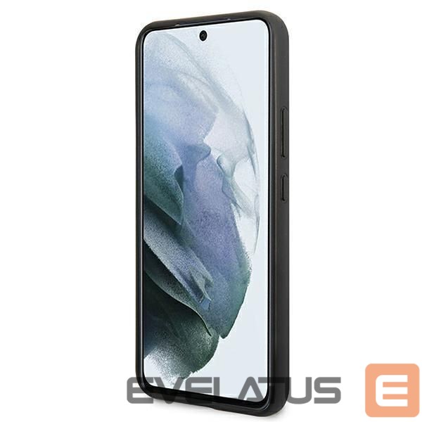 Nugarėlės dėklai Mercedes-Benz AMG Leather Debossed Lines case for Samsung Galaxy S22+ - black