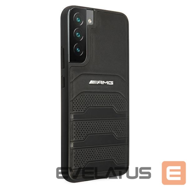 Nugarėlės dėklai Mercedes-Benz AMG Leather Debossed Lines case for Samsung Galaxy S22+ - black
