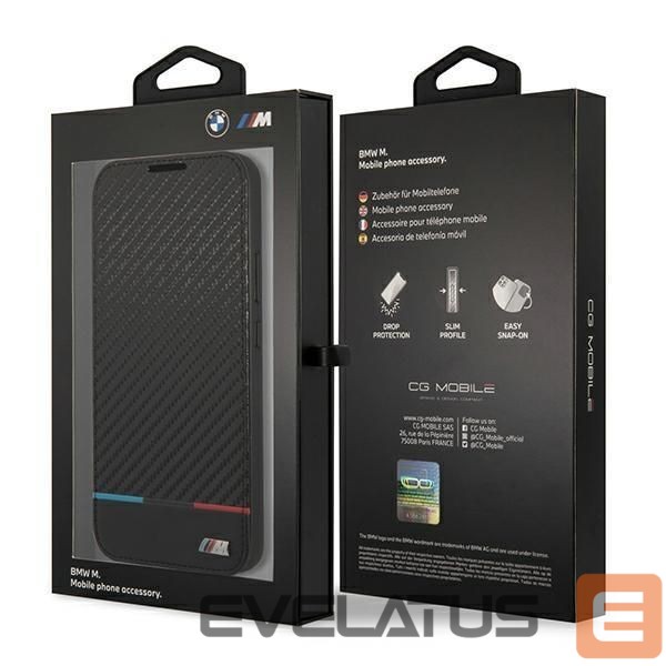 Nugarėlės dėklai BMW BMW M Collection Triangles Case for Samsung Galaxy S22+ - Black