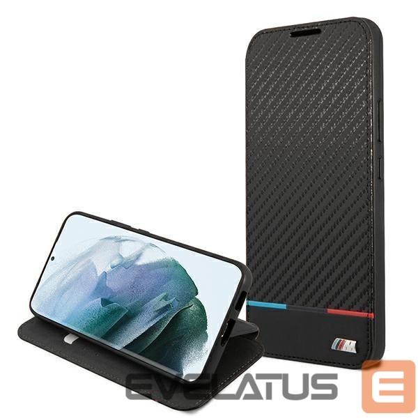 Nugarėlės dėklai BMW BMW M Collection Triangles Case for Samsung Galaxy S22+ - Black