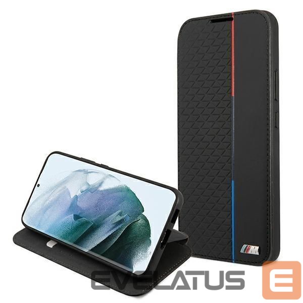 Nugarėlės dėklai BMW BMW M Collection Triangles Case for Samsung Galaxy S22+ - Black