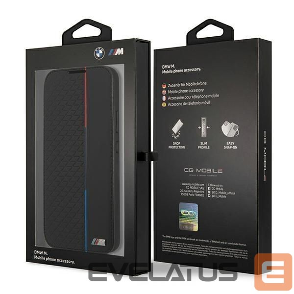 Nugarėlės dėklai BMW BMW M Collection Triangles Case for Samsung Galaxy S22+ - Black